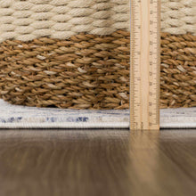 Carregar imagem no visualizador da galeria, Georgiana Blue &amp; Beige Oushak Rug
