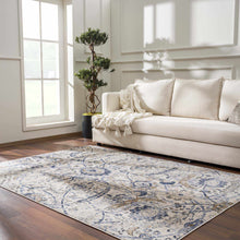 Carregar imagem no visualizador da galeria, Georgiana Blue &amp; Beige Oushak Rug
