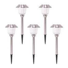 Load image into Gallery viewer, SmartYard Solar Pathway Lights Stainless-Steel and Glass (8 pack)
