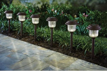 Load image into Gallery viewer, SmartYard Solar Pathway Lights Stainless-Steel and Glass (8 pack)
