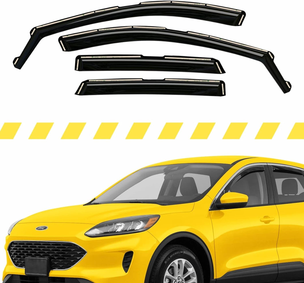 AEROGUYS
4.4★★★★
Extra Durable Window Deflectors in-Channel Window Visors Rain Guards Fit for Ford Escape 2020-2024, Sun Visors, Wind Vent Visors, Window Vent Shades, Exterior Car Accessories - 4 pcs. AG0038