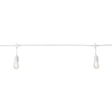 Load image into Gallery viewer, 48FT Outdoor LED String Lights Plug-In - 24 Shatter Resistant and Waterproof Bulbs - Commercial Grade - UL Listed Heavy Duty Wire
