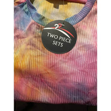 Load image into Gallery viewer, TIE DYE RIBBED CROP TOP&amp;BIKER SHORT SET
