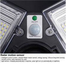 Load image into Gallery viewer, 1500W Solar UFO Motion Sensor All in one Solar Garden Street Light With Remote Control
