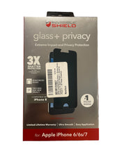 Carregar imagem no visualizador da galeria, ZAGG InvisibleShield Glass Privacy Screen Protector For Apple iPhone 6/6s/7
