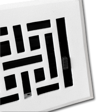 Cargar imagen en el visor de la galería, Cast Aluminum Arts &amp; Crafts Vent Cover - White
