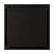Load image into Gallery viewer, Matte Black brass floor drain 4x4inch

