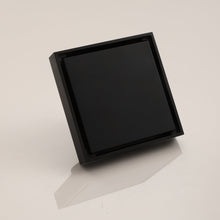 Load image into Gallery viewer, Matte Black brass floor drain 4x4inch
