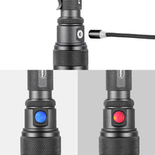 Load image into Gallery viewer, FlexBeam- 1200 Lumen Adjustable Beam Rechargeable Flashlight
