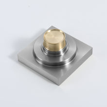 Load image into Gallery viewer, Brushed Nickel brass floor drain 4x4inch
