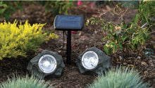 Load image into Gallery viewer, 4Pack Smith&amp;Hawken Outdoor Solar Powered Rock Spotlight Walkway LED Garden Path
