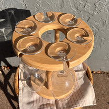 Load image into Gallery viewer, Bamboo Wine Serving Holder

