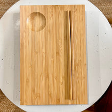 Load image into Gallery viewer, Bamboo Sushi Serving Plate &amp; Chopsticks
