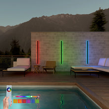 Carregar imagem no visualizador da galeria, Immense RGB Linear Minimalist Outdoor Wall Lamp
