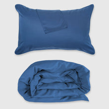 Carregar imagem no visualizador da galeria, Bamboo Duvet Cover with Shams 3 Piece Set - Indigo

