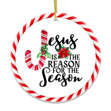 Carregar imagem no visualizador da galeria, Jesus is the Reason for the Season Christmas Ornament
