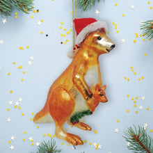 Carregar imagem no visualizador da galeria, Kangaroo Glass Christmas Ornament
