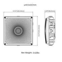 Cargar imagen en el visor de la galería, High-Performance LED Canopy Light: 63W/45W/30W, 5000K/4000K, 135 LM/Watt, 0-10V Dimmable, 120-277V- Illuminate with Efficiency
