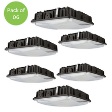 Cargar imagen en el visor de la galería, High-Performance LED Canopy Light: 63W/45W/30W, 5000K/4000K, 135 LM/Watt, 0-10V Dimmable, 120-277V- Illuminate with Efficiency
