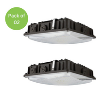 Cargar imagen en el visor de la galería, High-Performance LED Canopy Light: 63W/45W/30W, 5000K/4000K, 135 LM/Watt, 0-10V Dimmable, 120-277V- Illuminate with Efficiency
