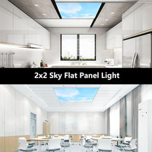 Carregar imagem no visualizador da galeria, 2x2 LED Cloud Ceiling Panel - Selectable Wattage (24W/29W/32W/39W) &amp; CCT (4000K/5000K/6500K), 0-10v Dimmable, ETL Certified
