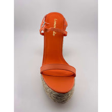 Load image into Gallery viewer, LEMONADE SANGRITA ORANGE JA4820 CHUNKY HEEL SANDALS
