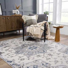 Carregar imagem no visualizador da galeria, Calum Blue &amp; Gray Area Rug - Clearance
