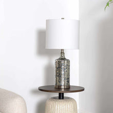 Cargar imagen en el visor de la galería, Lentner Ribbed White Ceramic Table Lamp
