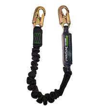 Cargar imagen en el visor de la galería, Frontline LES61S-US Patriot 6&#39; Single Leg Elastic Lanyard with Snaphooks - Made in USA
