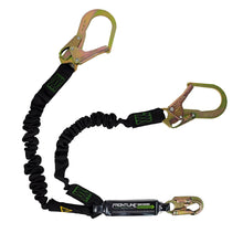Carregar imagem no visualizador da galeria, Frontline LES62R-US Patriot 6&#39; Double Leg Elastic Lanyard with Rebar Hook Ends - Made in USA
