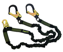 Cargar imagen en el visor de la galería, Frontline LIS62RA Elite Lite Elastic Twin Leg 6&#39; Aluminum Rebar Hook Lanyard
