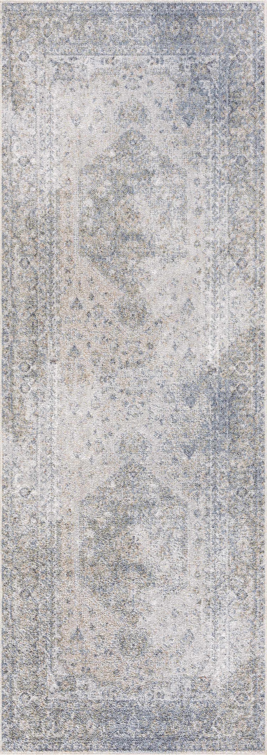 Gael Blue Boutique Washable Rug