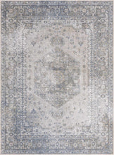 Load image into Gallery viewer, Gael Blue Boutique Washable Rug
