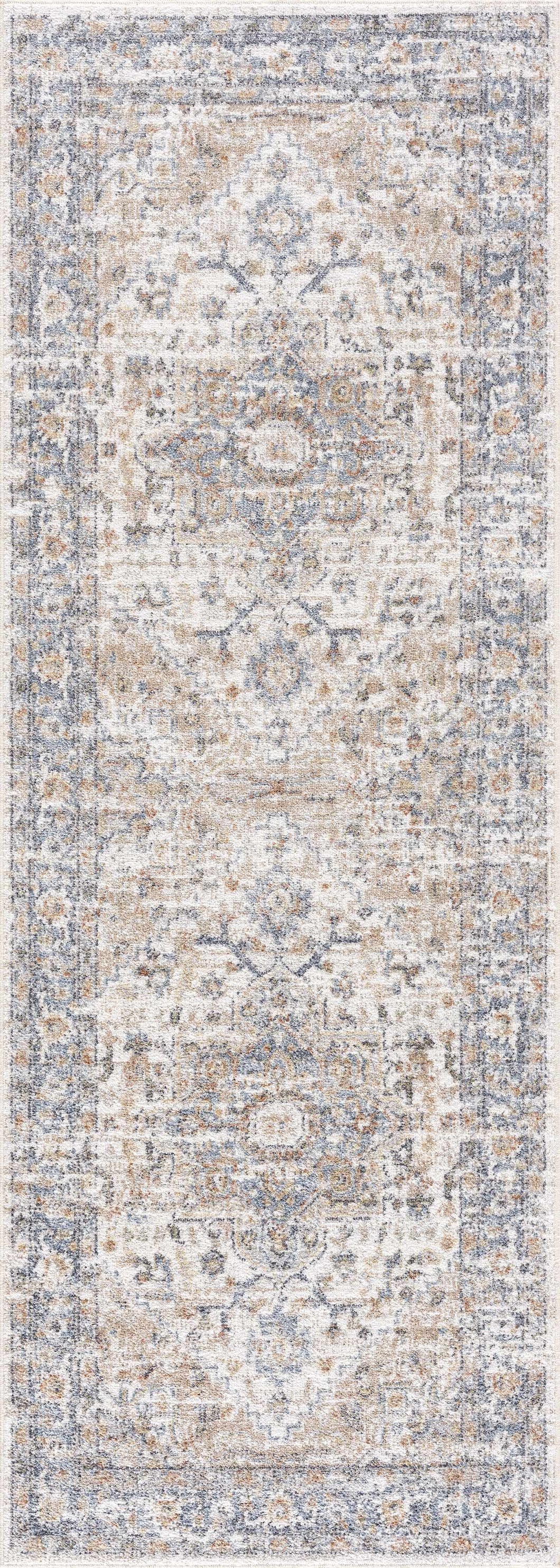 Ezri Flat Pile Washable Rug