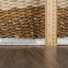 Carregar imagem no visualizador da galeria, Brone Blue Checkered Washable Rug
