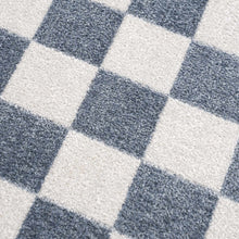 Carregar imagem no visualizador da galeria, Brone Blue Checkered Washable Rug
