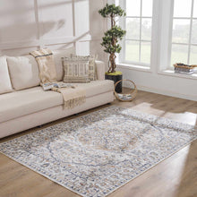 Cargar imagen en el visor de la galería, Hiti Cream Flat Pile Washable Rug
