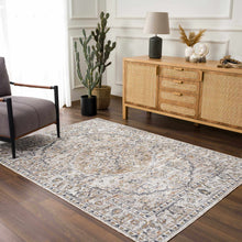 Cargar imagen en el visor de la galería, Hiti Cream Flat Pile Washable Rug
