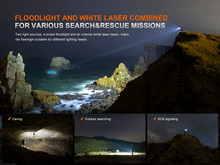 Load image into Gallery viewer, Fenix LR36R White Laser Searching Flashlight
