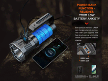 Carregar imagem no visualizador da galeria, Fenix LR60R Rotary Switch Rechargeable Searchlight - 21000 Lumens
