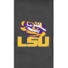 Load image into Gallery viewer, Silver Sofa with LSU Tigers Logo
