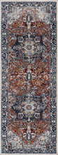 Load image into Gallery viewer, Cabacungan Blue &amp; Rust Washable Area Rug - Clearance
