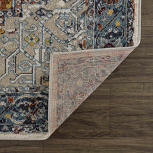 Load image into Gallery viewer, Cabacungan Blue &amp; Rust Washable Area Rug - Clearance
