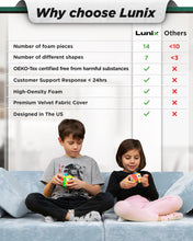 Cargar imagen en el visor de la galería, LX15 14pcs Modular Kids Couch Light Blue

