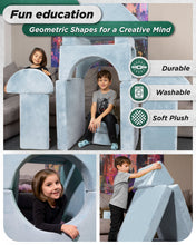 Cargar imagen en el visor de la galería, LX15 14pcs Modular Kids Couch Light Blue
