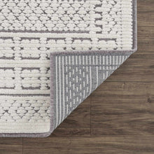 Carregar imagem no visualizador da galeria, Bahar Cream &amp; Gray Washable Area Rug - Clearance
