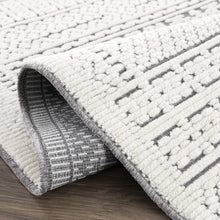Carregar imagem no visualizador da galeria, Bahar Cream &amp; Gray Washable Area Rug - Clearance
