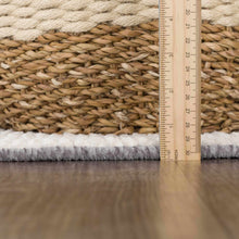 Carregar imagem no visualizador da galeria, Bahar Cream &amp; Gray Washable Area Rug - Clearance
