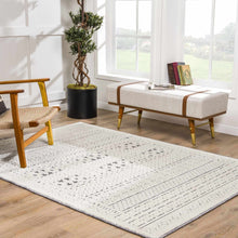 Carregar imagem no visualizador da galeria, Bahar Cream &amp; Gray Washable Area Rug - Clearance
