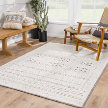 Carregar imagem no visualizador da galeria, Bahar Cream &amp; Gray Washable Area Rug - Clearance
